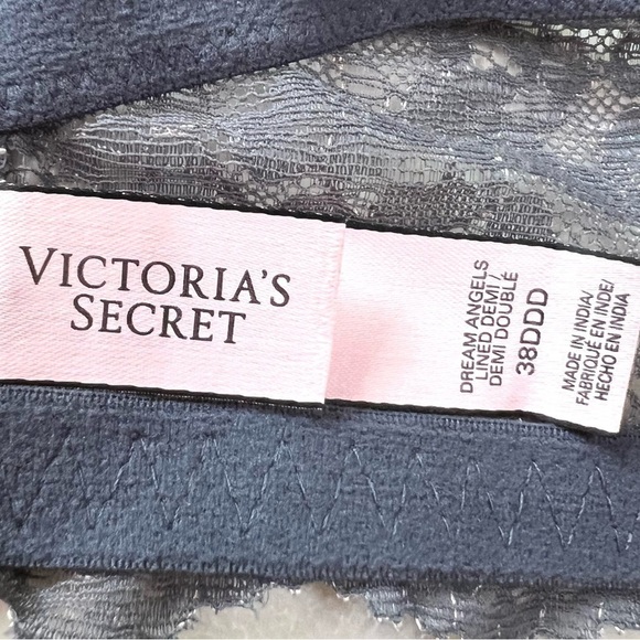 Victoria’s Secret Dream Angel Gray Demi Lace Bra Women’s 38DDD - Picture 10 of 10
